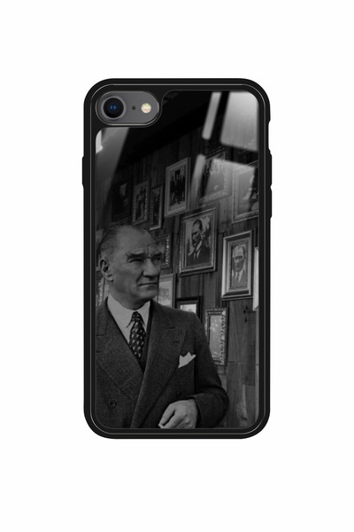 Snacase iPhone SE Uyumlu Atatürk Tasarımlı Glossy Premium Kılıf