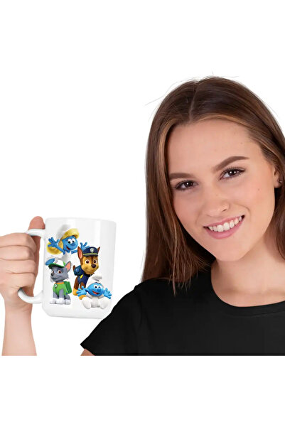 OEM Paw Patrol Smurfs Mug Smurfette Baby Smurf