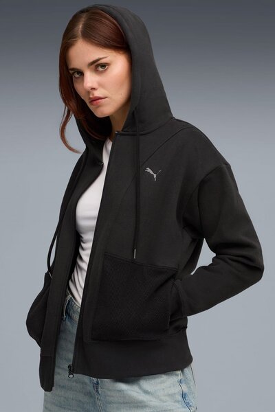 Puma Kadın Relaxed Full Zıp Kapüşonlu Sweat