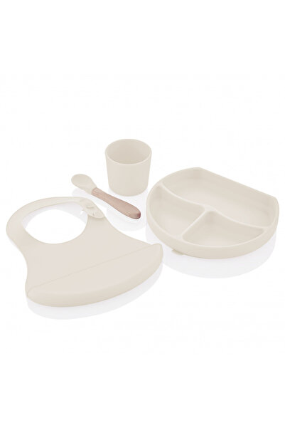 Babyjem BabyJem 4-piece silicone diversification set: bib, plate, spoon and cup