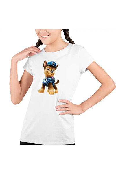 OEM Tricou Copii Fete Paw Patrol Chase Patrula Catelusilor Politist