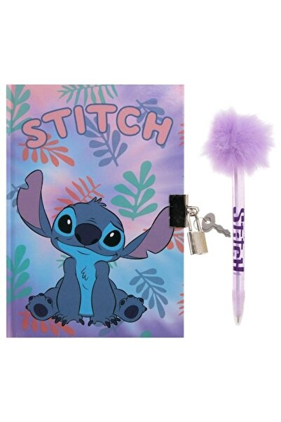 ANTBRO B6 Diary with Lock and Pen - Lilo & Stitch - 60 Sheets -