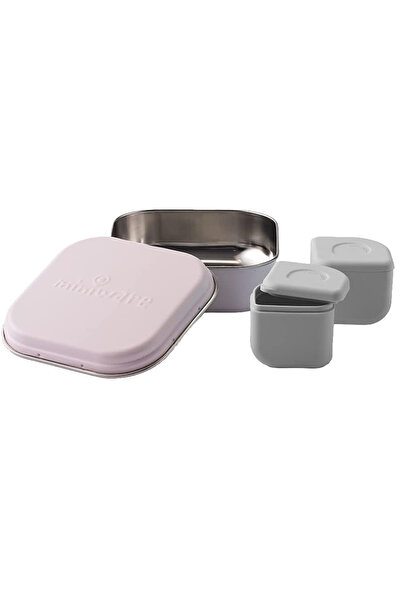 Miniware Set cutie cu 2 silipods pentru mancare bebelusi Grow bento, 3 piese,...
