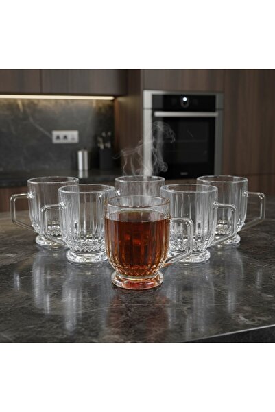 FAIR HOME Elysia Design 6-Person Glass Tea and Coffee Set - 6 x 160 ml.