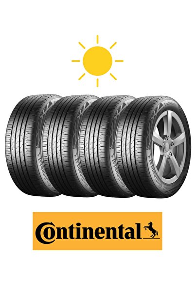 Continental (4'LÜ TAKIM) 195/65R15 91V EcoContact 6 Oto Yaz Lastiği (Üretim:2...
