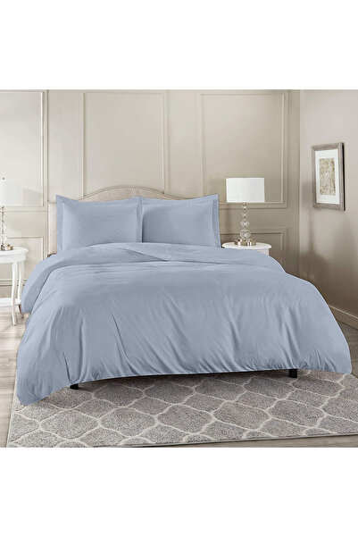 Five Store Single bed linen with elastic cover, Medan, ranforce cotton, light grey, 4 pieces