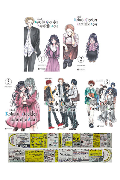 Akıl Çelen Kitaplar Güzel Kokulu Çiçekler 1-2-3-4-5. Ciltler Manga Seti + Mat...