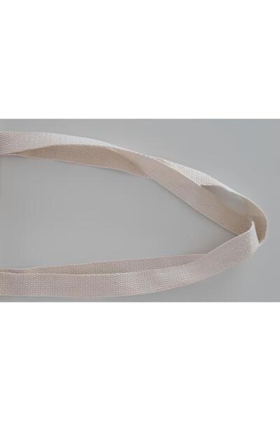 MUTURA BEYAZ GABARDİN ÇANTA ÖRME BALIK SIRTI KULP 35 X 40