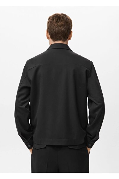 MANGO Man Cepli flanel gömlek ceket