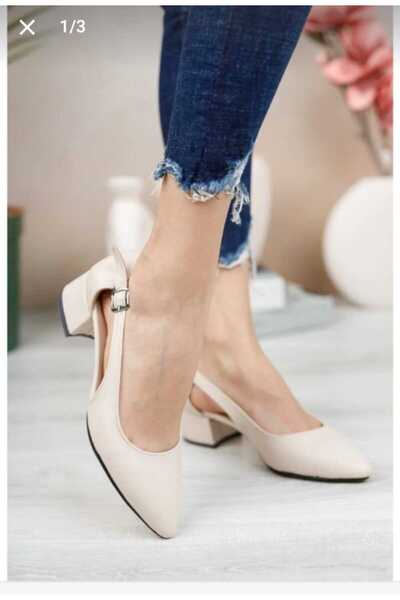 Henne Open-Toe Buckle Shoes with Heels