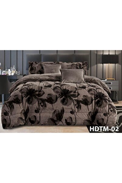 Moon Classic 6-piece double winter bedspread with rabbit fur