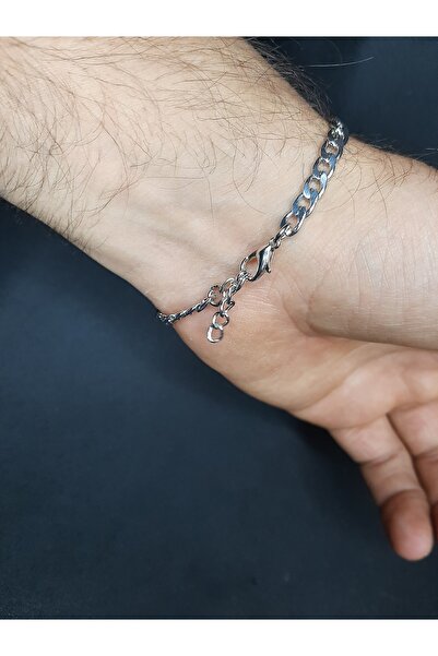 MRYart Adjustable Bracelet Designed with Red Howlite Stone and Metal Chains