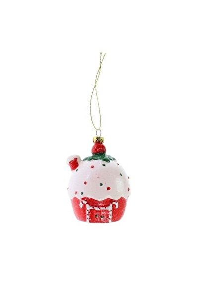 ANTBRO Ornament de Crăciun pentru brad - Căsuță de turtă dulce, plastic, 7,2 ...