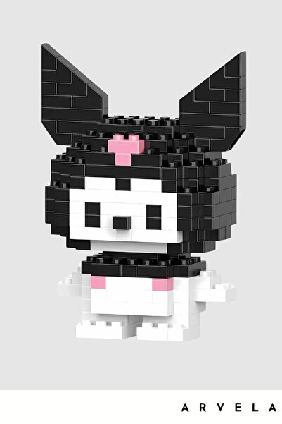 Arvela Bricks Kuromi 3D Yapı Seti – Yapı Oyuncak Uyumlu, Çocuklar için Akıllı...