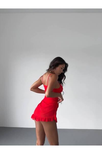 777 MIRACOLO Underwire Lace Detailed Asymmetrical Nightgown