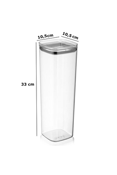 Geseus Long Square Airtight Food Storage Container 6 Pieces 3100 ml