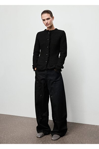 MANGO Woman Dikişsiz tüvit hırka