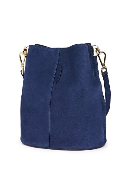myOwn Women's suede bag Milena navy blue