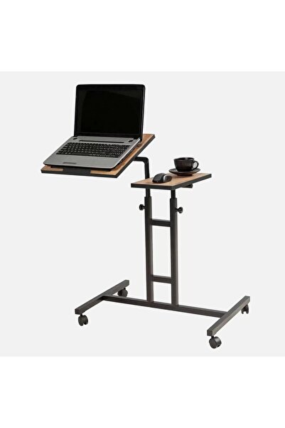 Genel Markalar Ayarlanabilir Tekerlekli Laptop Sehpası Mouse Alanlı Çalışma M...