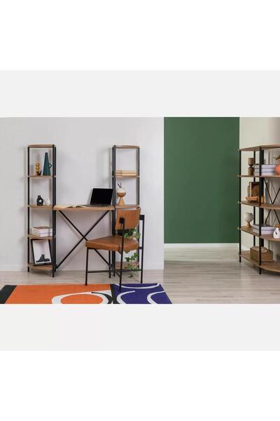 stratecht Modern Raflı Çalışma Masası – Kitaplıklı Bilgisayar Masası & Quick ...