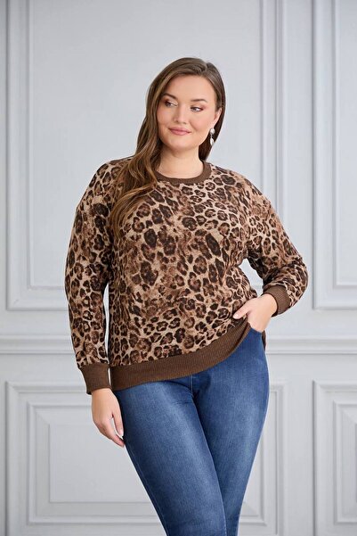 MODA Ελαστικό γυναικείο φούτερ Yumoş σε μεγάλο μέγεθος