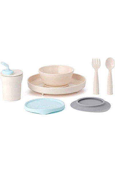 Miniware Set diversificare hrana bebelusi Little Foodie, 100% din materiale naturale biodegradabile,