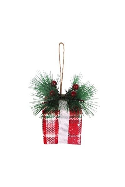 ANTBRO Ornament de Crăciun pentru brad - cadou cu crenguță din spumă, roșu/ve...