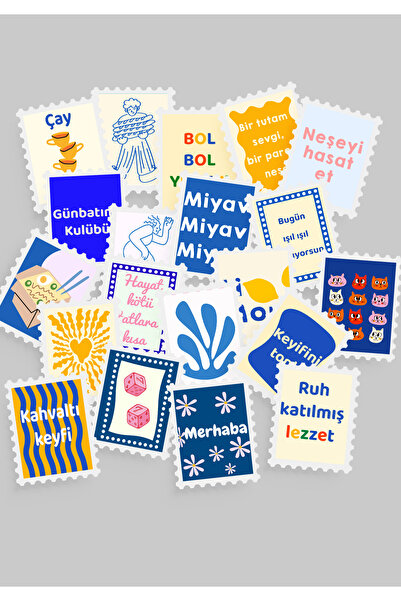 tinystoriestr Set de autocolante cu paiete colorate, 20 de bucăți - Bullet Jo...