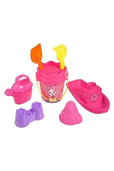 ANTBRO Set găleată de plajă cu design de pisică, 6 accesorii și geantă de pla...