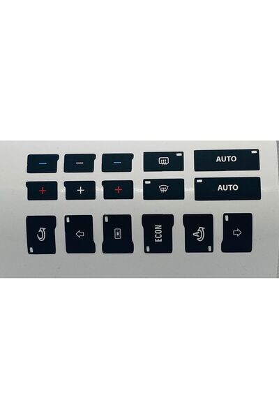 Audi A4 b6 - b7 air conditioning unit keypad repair kit sticker label compatible with 2001-2008 models