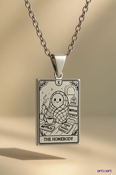 ArtinArt The Homebody Tarot Necklace |   Gold Color Stainless Steel Women's N...