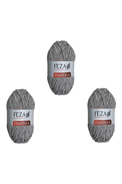 FEZA GROUP Self Patterned Yarndantela Hand Knitting Yarn, 50 Gr, 200 m (3Pcs)