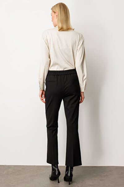 Ekol Bead Detailed Flared Women's Trousers 1083