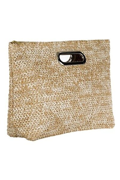 ANTBRO ® Ecru Straw Handbag, 33 × 8.5 × 23 cm – -friendly, Boho-chic