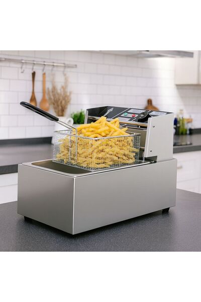 OEM Stainless steel electric fryer 6L, 2500W – professional, powerful and durable