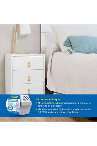 Humydry Premium Plus 500 g dehumidifier with anti-humidity tablet, ideal for rooms up to 15 m²