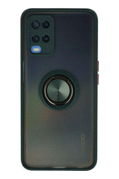 NewFace غطاء سيليكون LVSQVR A54 4G مع حلقة مونتريال (212559) - أخضر