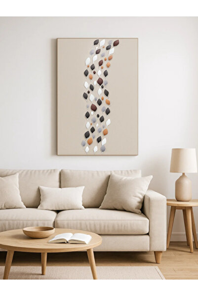 MARIA HOMES لوحة فنية جدارية تجريدية حديثة - 120×80 سم، ديكور قماشي مؤطر بنمط...