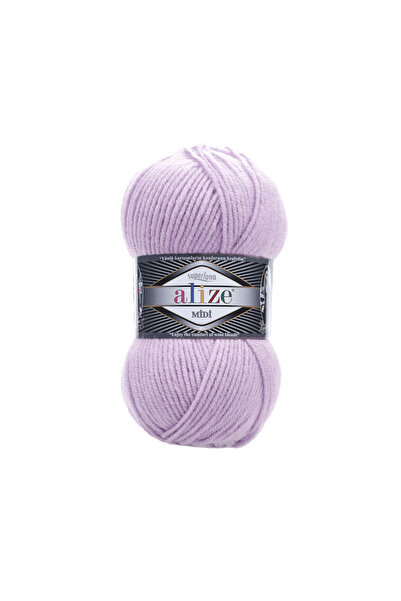 Alize Superlana Midi El Örgü İpi 100g – Yumuşak ve Dayanıklı - Renk Kodu: 505 - Küllü Lila