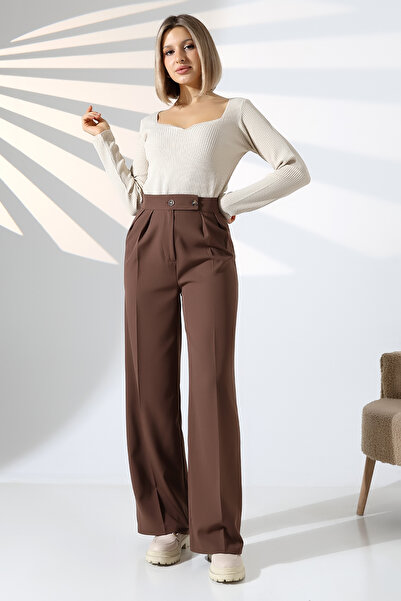 lubiti KADIN PALAZZO PANTOLON ÇİFT DÜĞMELİ
