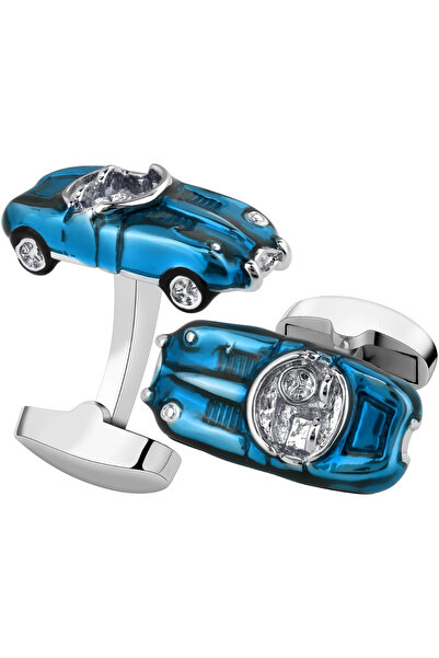Omark Cotton Blue Classic Car Cufflinks