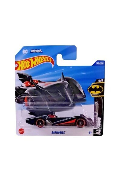 HOT WHEELS Batmobile toy car, black, 1:64 - model 2025