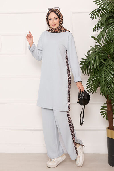 EBRUTESETTÜR Slit Soft Suit with Leopard Stripe