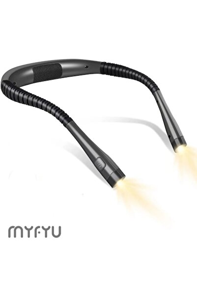 MYFYU Neck Reading Light LED, 3 Intensity Levels, Gray