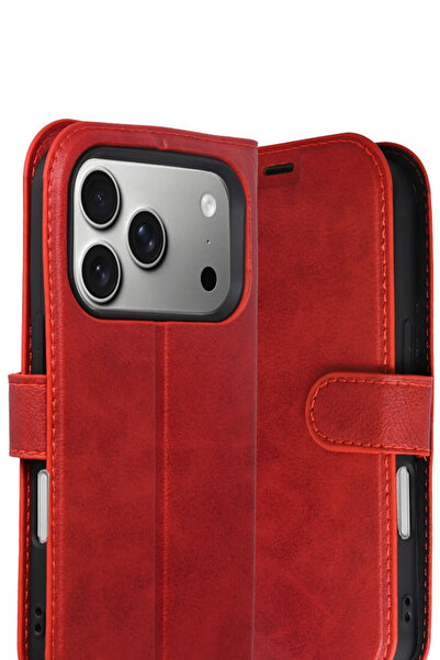 NewFace Lvsqvr Apple iPhone 17 Pro Trend S Plus Flip Case (214405) - Red