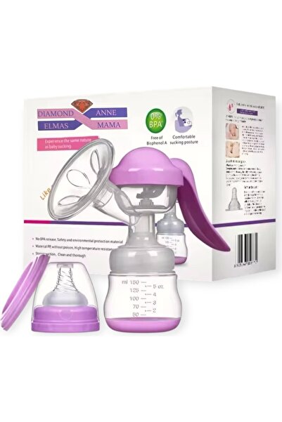 Diamond Mama Diamond Anne Mama Manuel Göğüs Pompası Doğal Emzirme Masajlı Konforlu ve Güvenli Süt Emzirme Deneyi