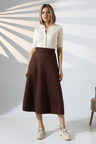 lubiti UZUN SÜET ETEK KLOŞ/MEVLANA MODEL