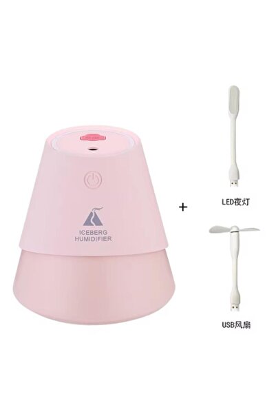 Iceberg 3 in 1 USB Humidifier – Cool Mist, Mini Fan & LED Night Light for Home or Office