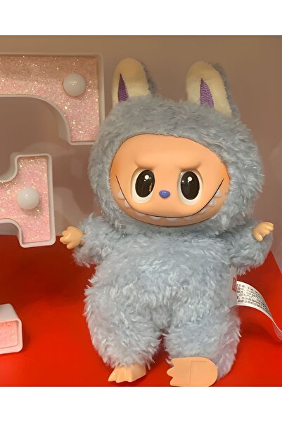 OEM Labubu Labubu "Exciting Macarons" Plush Toy – Sea salt coconut - light blue