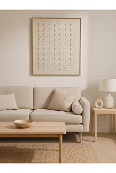 MARIA HOMES لوحة فنية جدارية ثلاثية الأبعاد بسيطة - 120×80 سم، ديكور قماشي بإ...